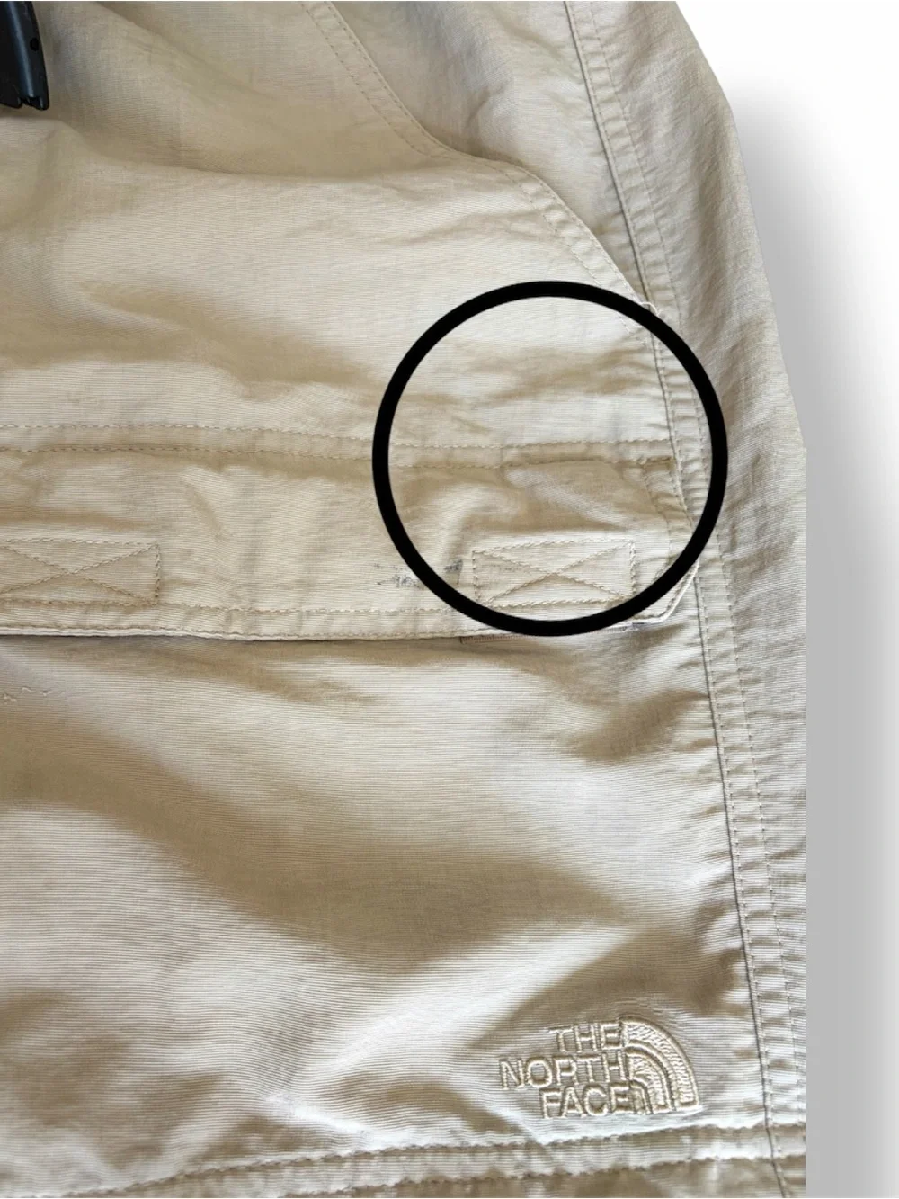 The North Face light beige